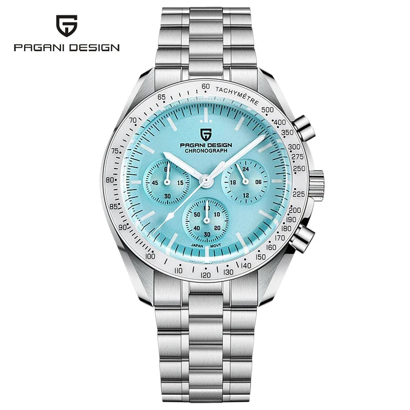 2026 New PAGANI DESIGN Mens Watches Top Brand Luxury Automatic Quartz Chronograph Waterproof Sport Stainless Steel Clock Relogio